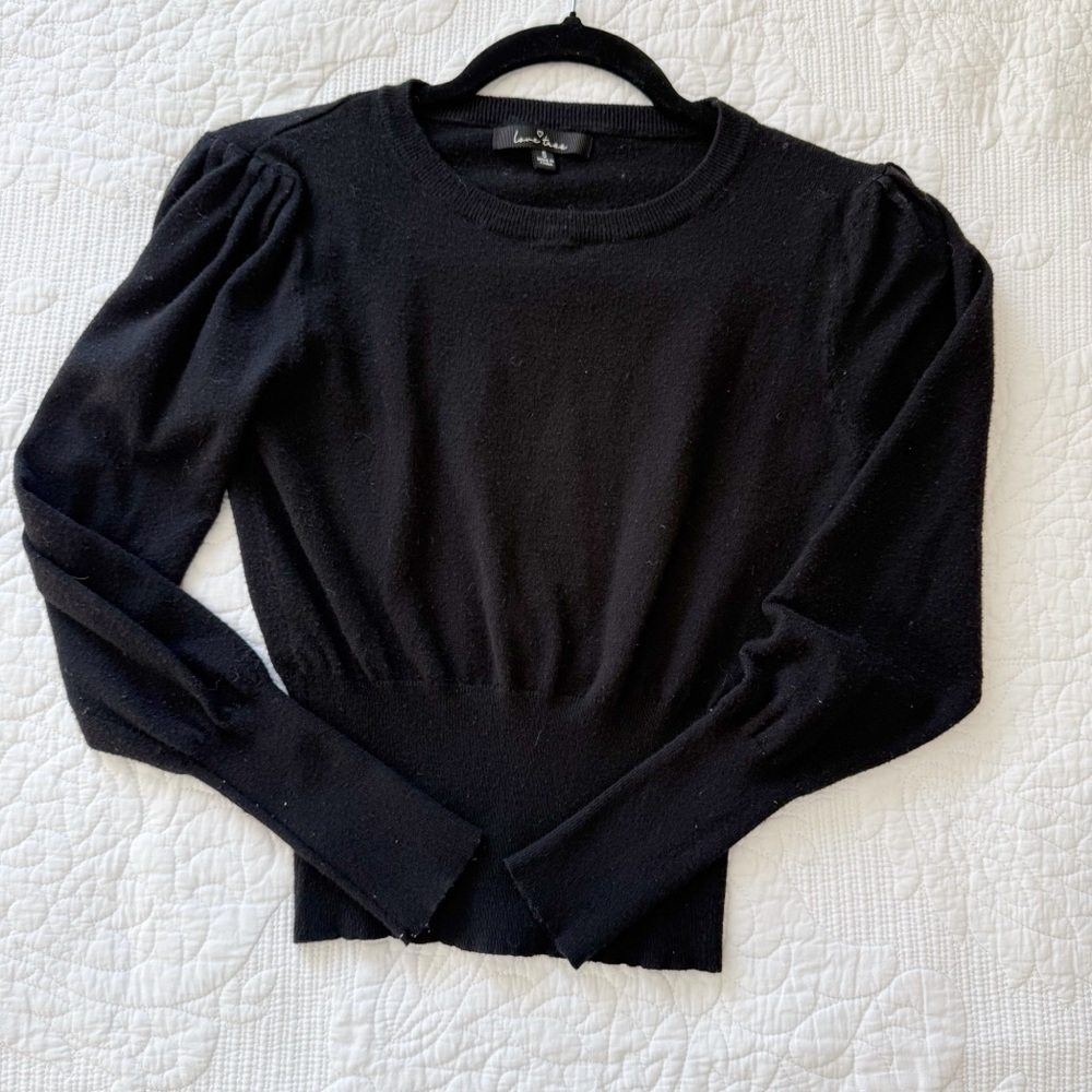 Love Tree Classic Black Long Sleeve Sweater‎
